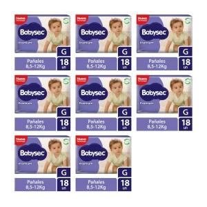 Manga Pañales Babysec Premium G